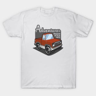 Medium Burnt Orange Adventurer (White-Based) - 1972 T-Shirt